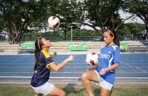 FRESH MEAT. Straight out of high school and this year's NCR team, Mariane Caprarros is excited to join the Lady Booters in the quest for this season's UAAP gold medal. (Photo by Alexandra L. Huang)