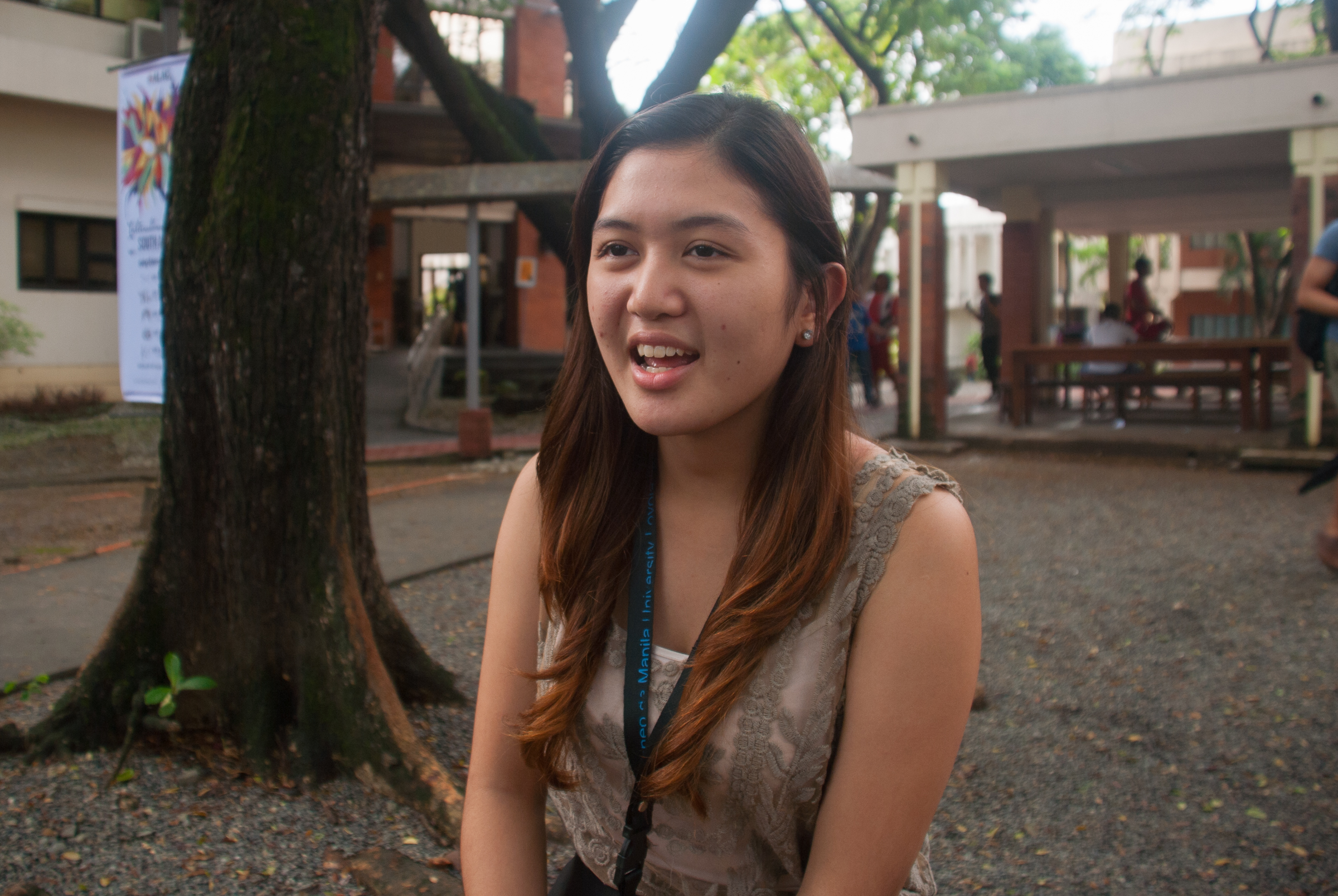 STILL FIGHTING. Afarm remains hopeful that President Benigno "Noynoy" Aquino III will follow through with his promises on implementing agrarian reform. In this photo: Afarm Research and Advocacy Core Member Madeleine Ong (Photo by Isabella Olivares)